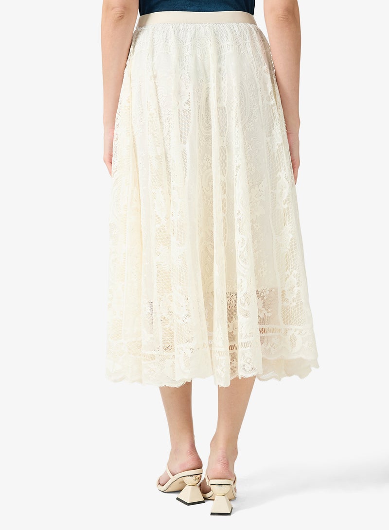 ELLA Lace A-line Skirt - Image 3
